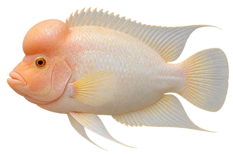 Amphilophus citrinellus完整左向侧面AI示意图