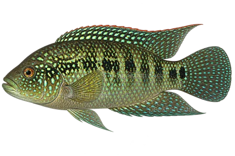Rocio octofasciata 成体朝左透明侧面示意图