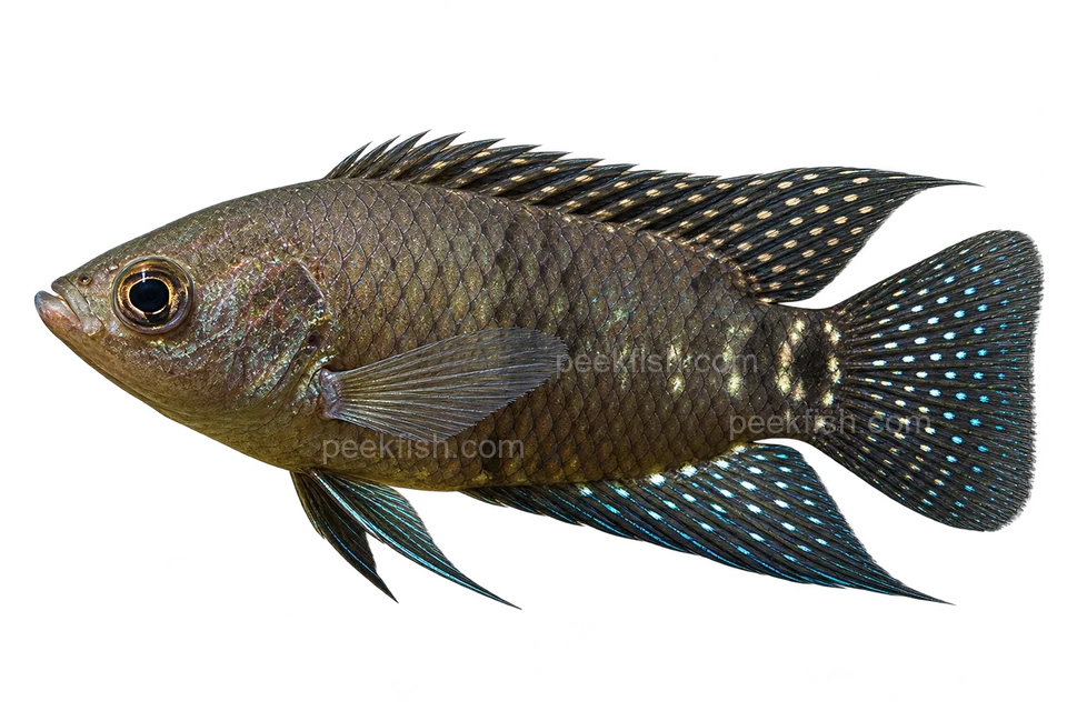 Microctenopoma congicum left-facing AI illustration