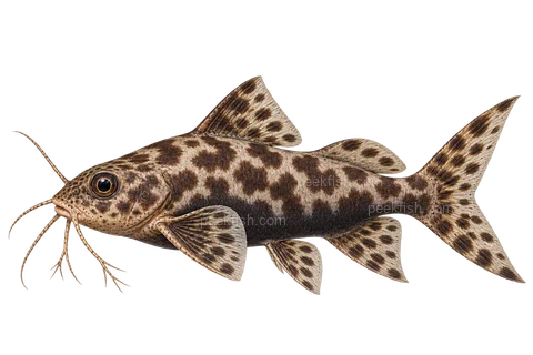 黑腹倒游鲶 (Synodontis nigriventris) AI示意图