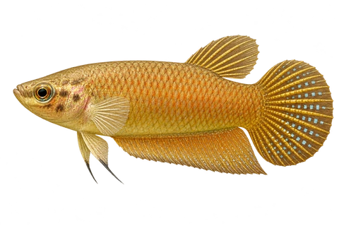 Betta edithae完整左向侧面AI示意图
