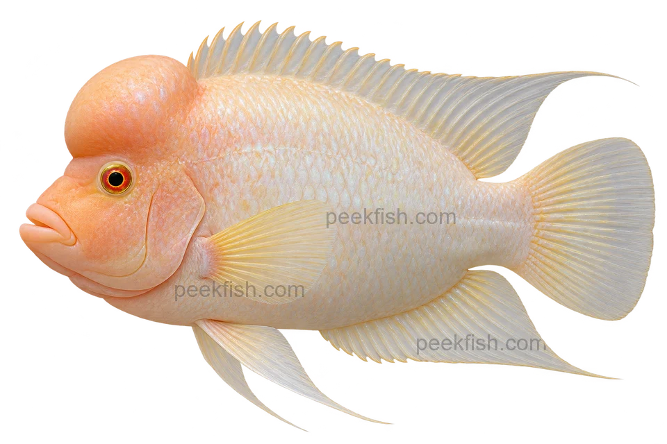 Amphilophus citrinellus完整左向侧面AI示意图