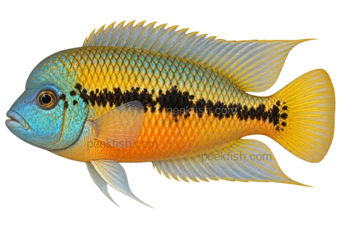 Hypsophrys nicaraguensis完整左向侧面AI示意图