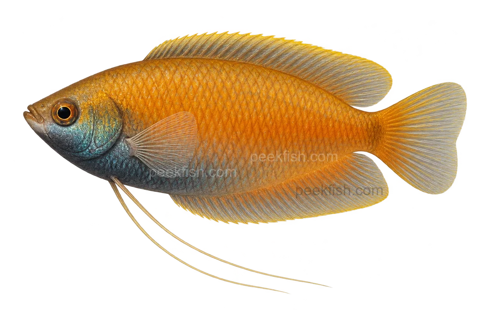 蜜丝足鲈 (Trichogaster chuna) AI示意图