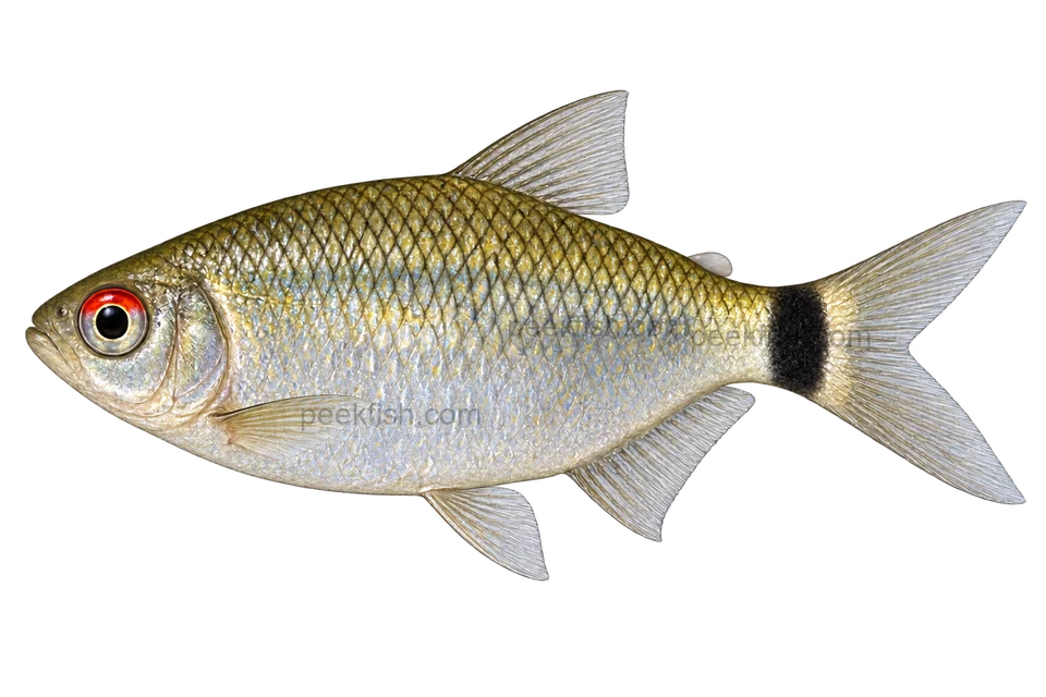 Glass tetra — AI-generated side-view illustration