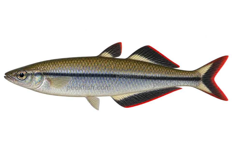 AI illustration of adult male Bedotia madagascariensis, left side, ordinary adult male