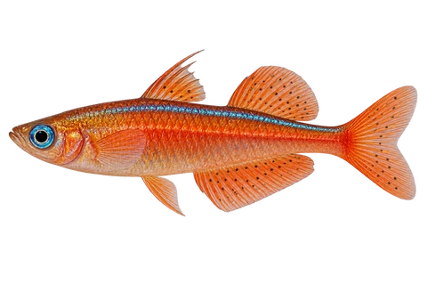 Pseudomugil luminatus 成体雄鱼完整左向侧面AI示意图