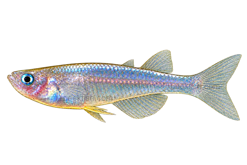 Pseudomugil paludicola完整左向侧面AI示意图