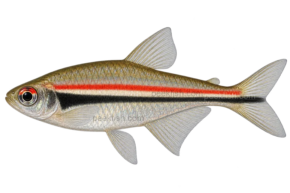 Amapá tetra — AI-generated side-view illustration